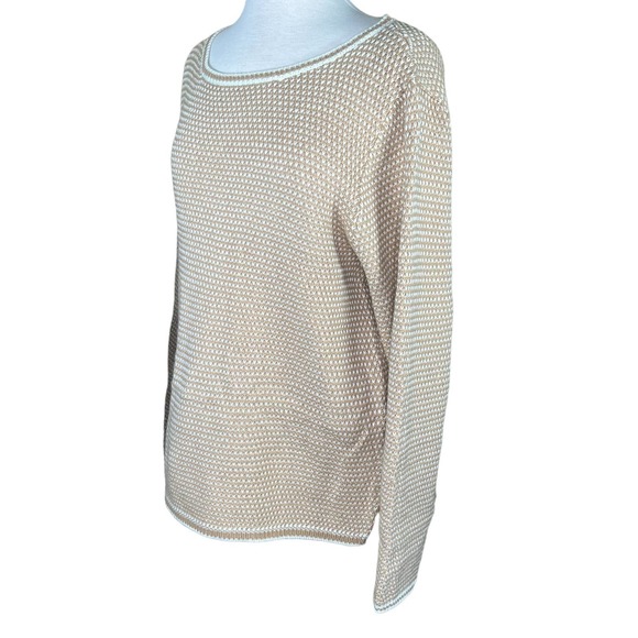J. Crew Women’s Camel & Ivory Merino Wool Blend Sweater XXL NWT - Picture 11 of 12